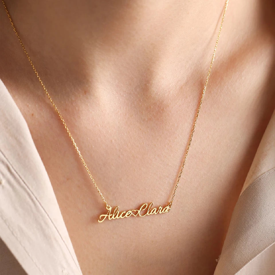 Personalized Double Name Necklace