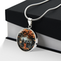 Halloween Witches Round Pendant Necklace