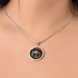 Halloween Witches Round Pendant Necklace