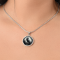 Crow Round Pendant Necklace