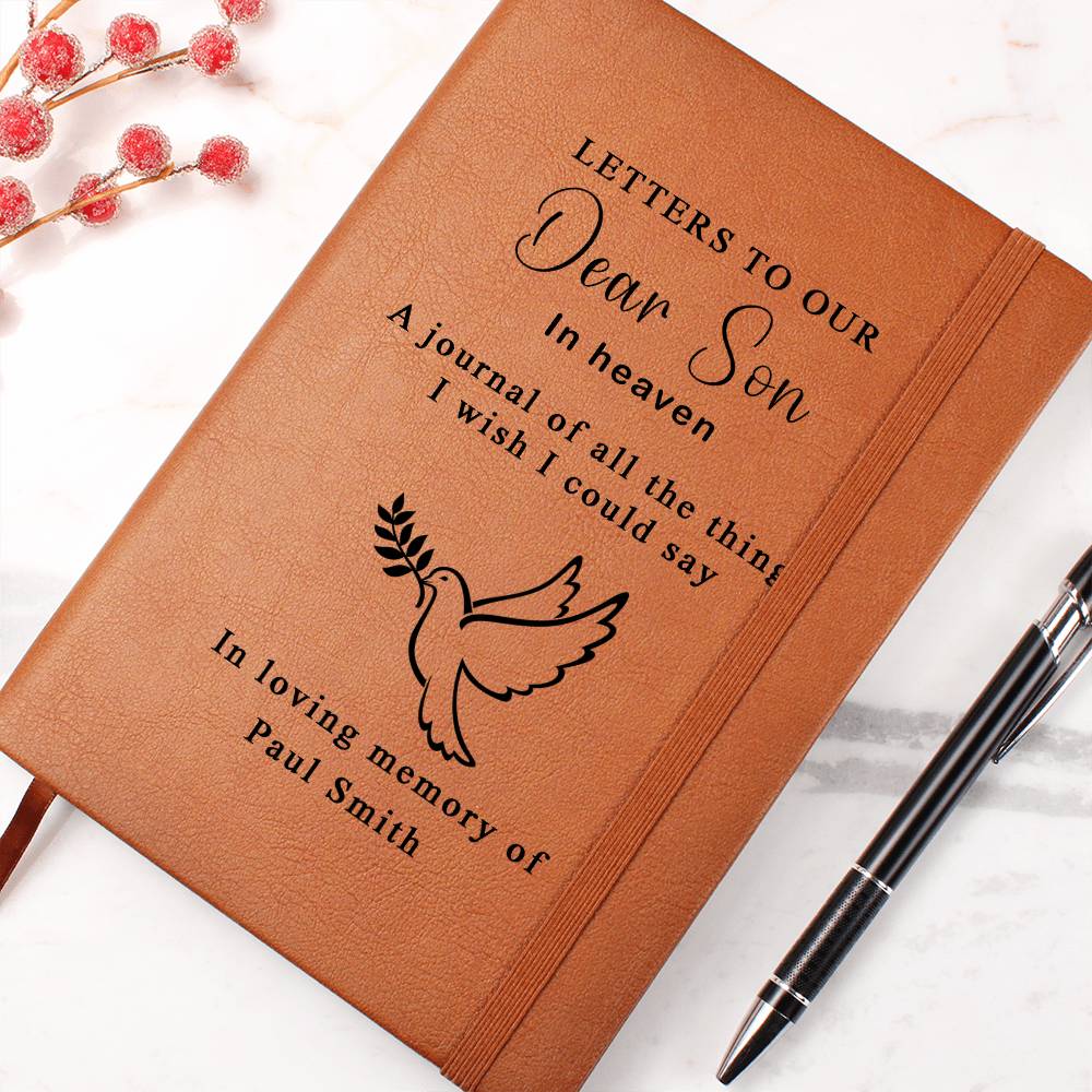 Son in heaven Grief Journal, Letters to our son in heaven, loss of child gift, miscarriage gift, baby loss,pregnancy loss gift
