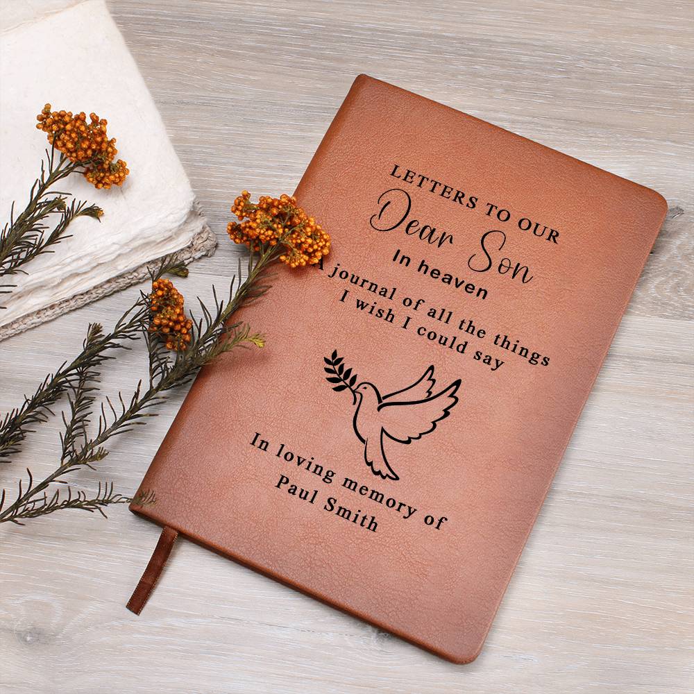 Son in heaven Grief Journal, Letters to our son in heaven, loss of child gift, miscarriage gift, baby loss,pregnancy loss gift