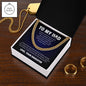 To My Dad Cuban Link Chain | Gift to Dad from Daughter | Gift from Daughter to Dad | Classic Necklace | Gift for Dad