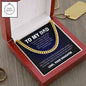To My Dad Cuban Link Chain | Gift to Dad from Daughter | Gift from Daughter to Dad | Classic Necklace | Gift for Dad