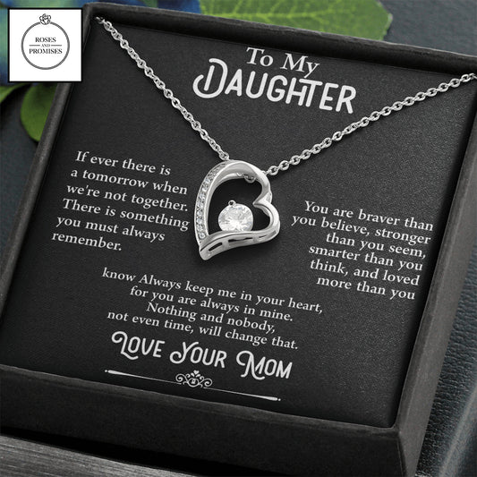 To My Daughter Forever Love Necklace