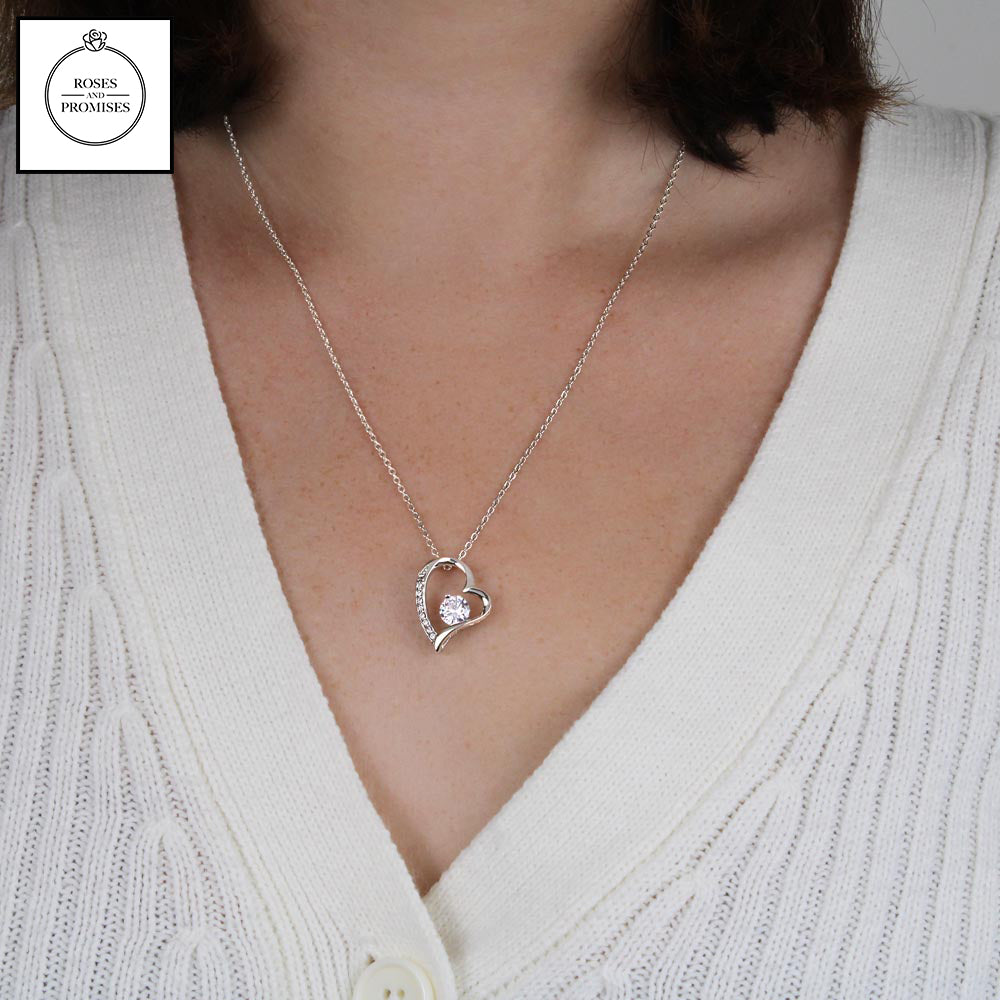 To My Beautiful Daughter Forever Love Necklace