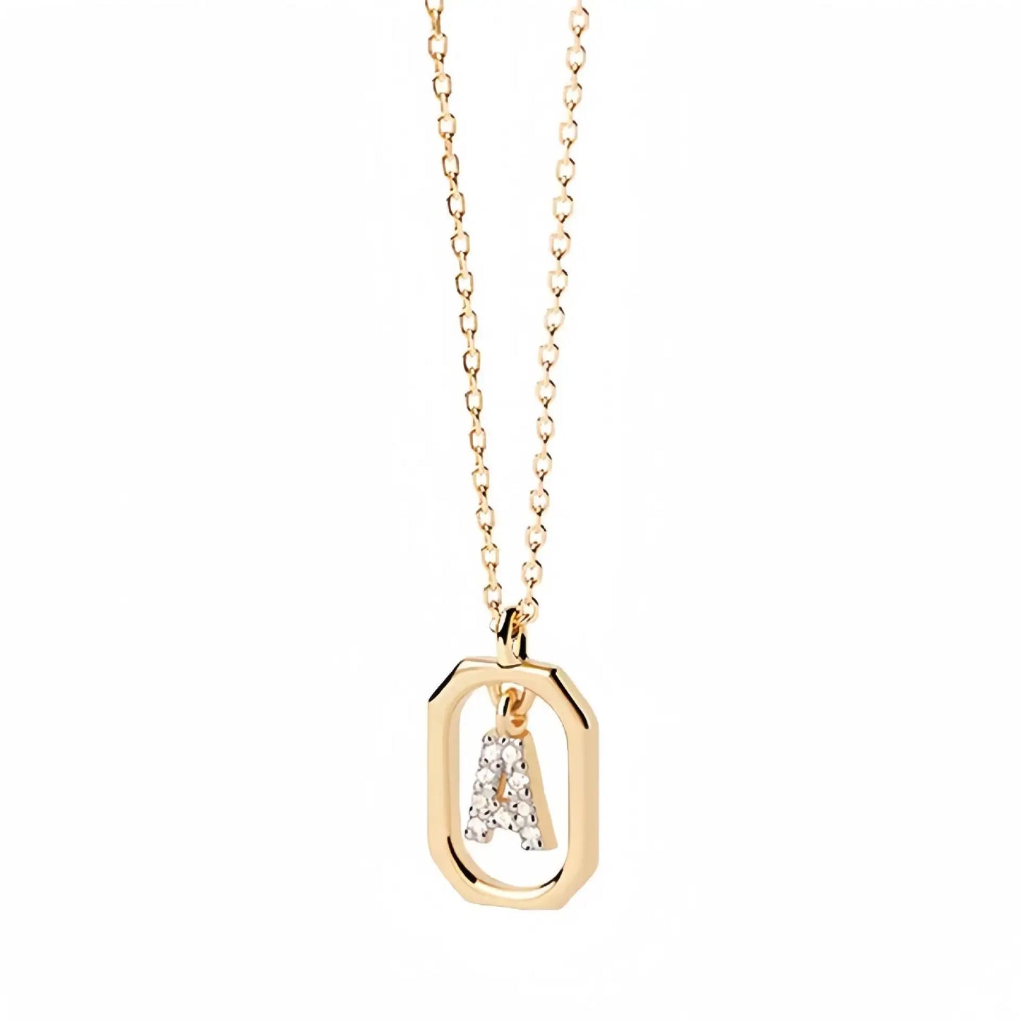 925 Sterling Silver Pendant Letters Necklace