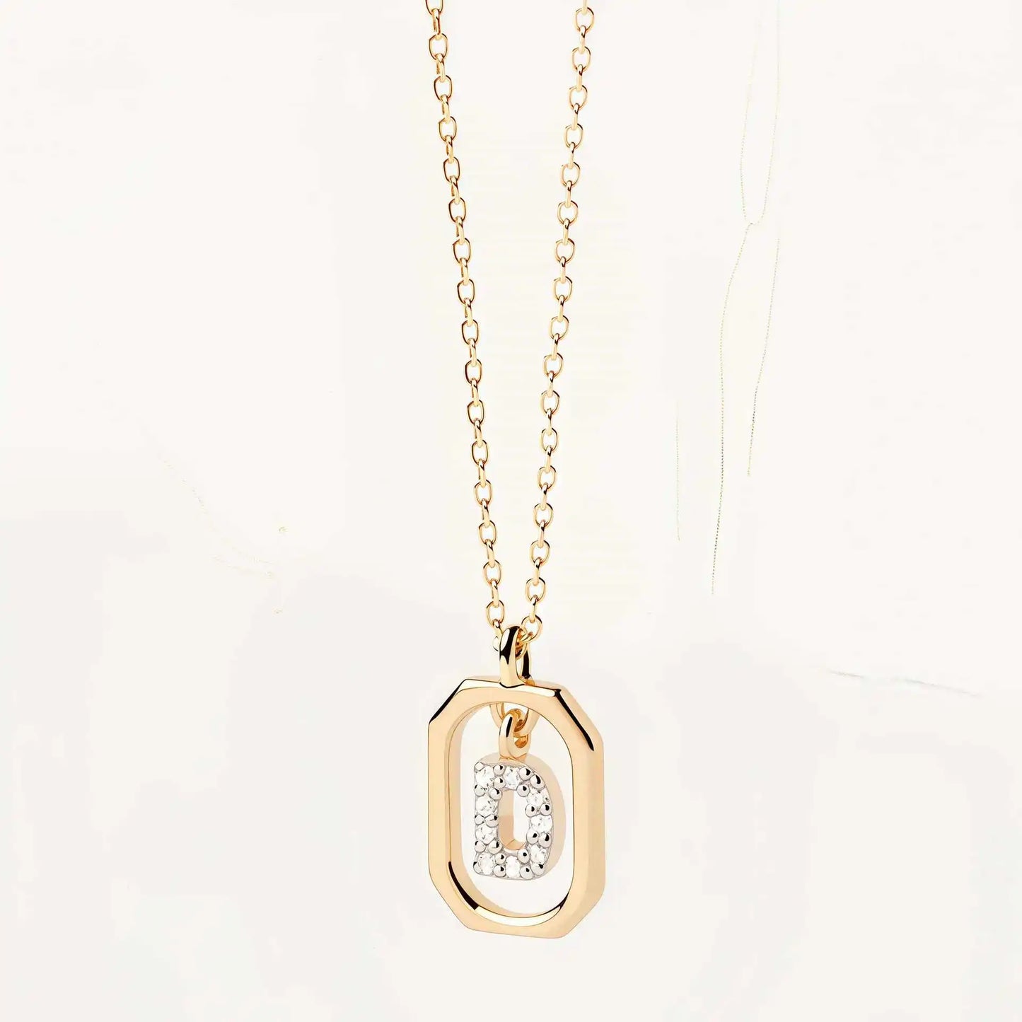 925 Sterling Silver Pendant Letters Necklace