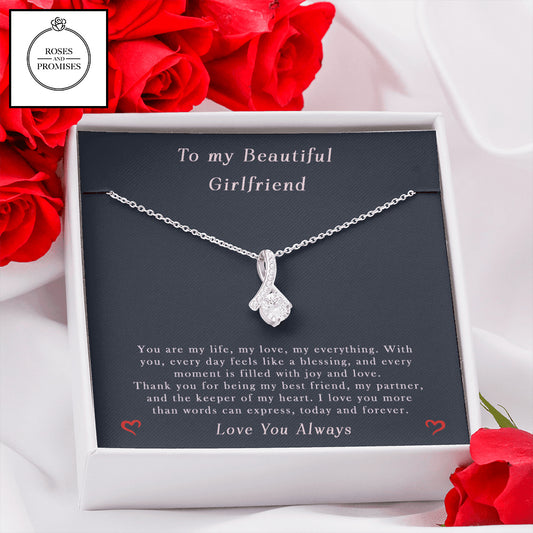To My Beautiful Girlfriend Alluring Beauty Necklace