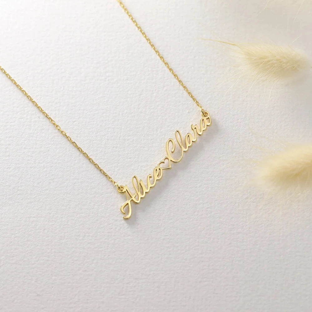 Personalized Double Name Necklace