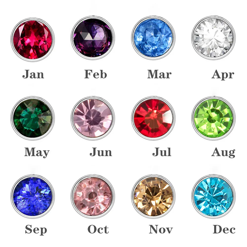 Eternal Ring Birthstone Necklace – Personalized Family Circle Pendant