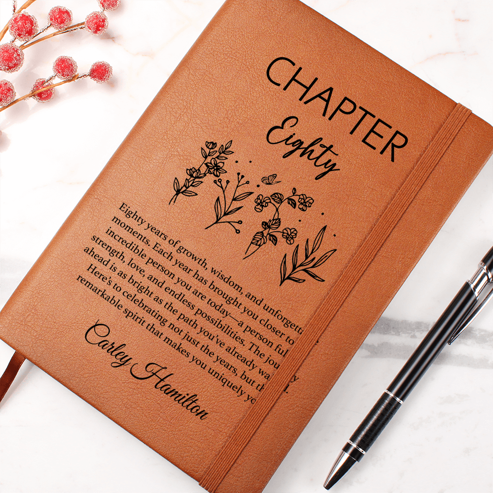 ANY AGE YOU need! Chapter Eighty Personalized Name and Age Journal,