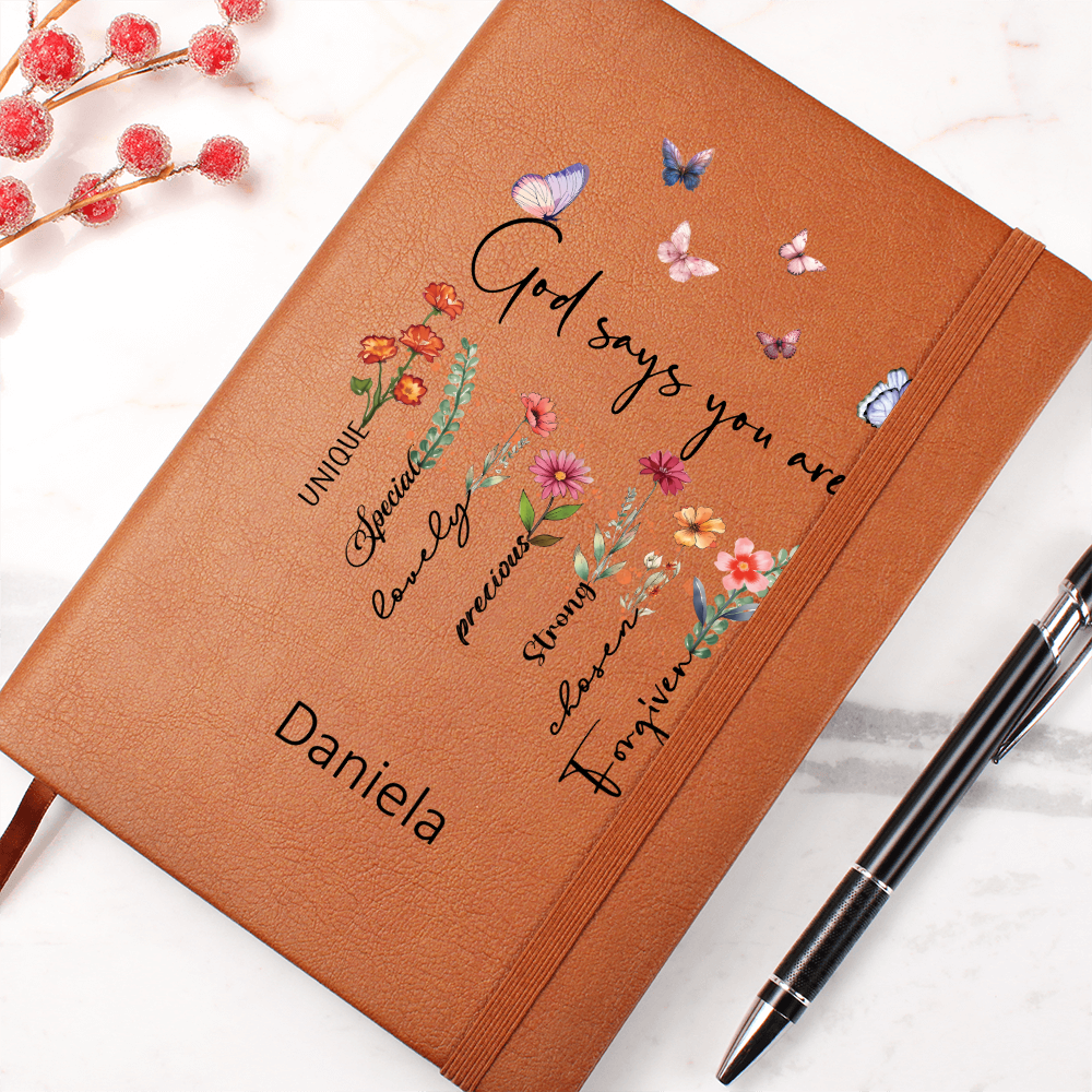 God Says You Are Personalized Prayer Journal For Women
