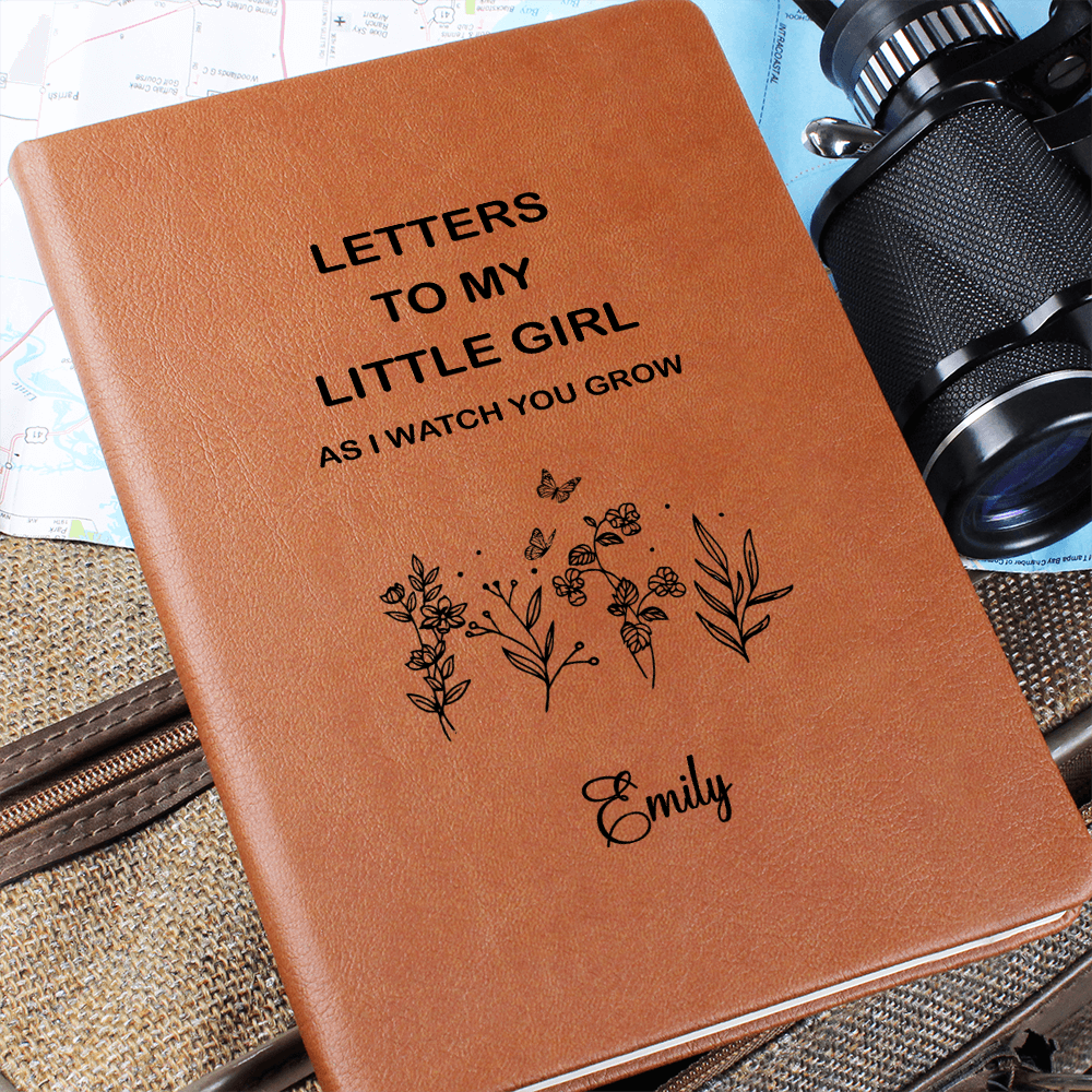 Letters To My Little  Girl Journal- Personalized Message Journal from Mom, Personalized Gift for Granddaughter Journal, Custom Journal