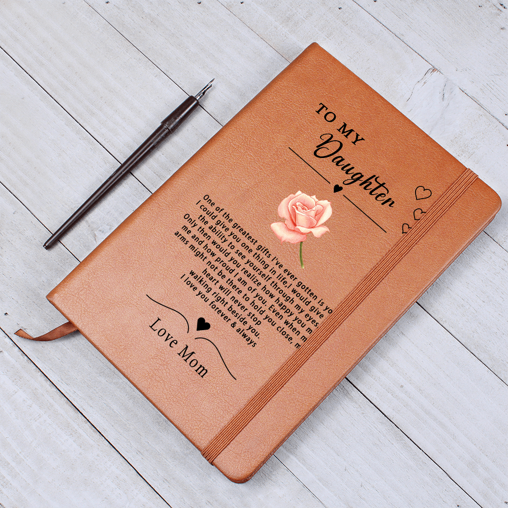 To My Daughter Personalized Journal, Custom Journal, Gift for Daughter, Gift From Mom, Gift from Dad, Birthday Gift for Daughter