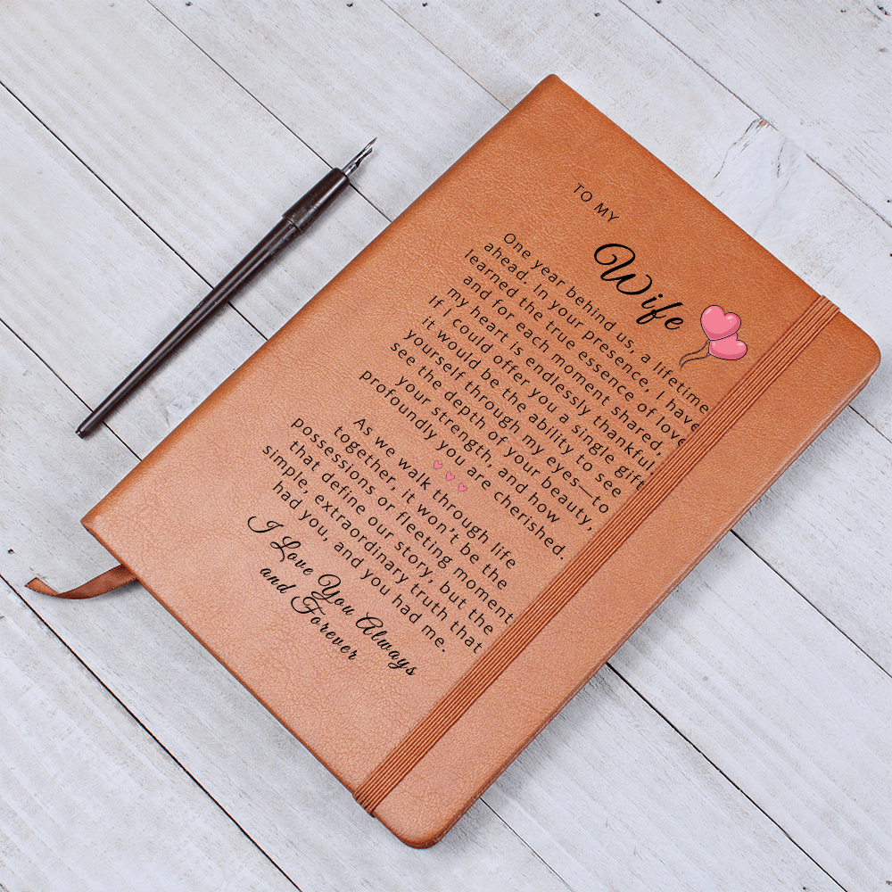 Personalized Wife Journal, Keepsake Journal, Valentine Gift, Birthday Gift, Anniversary Gift, Gift for her, Gifts for Wife