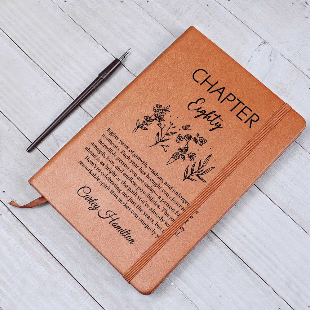 ANY AGE YOU need! Chapter Eighty Personalized Name and Age Journal,