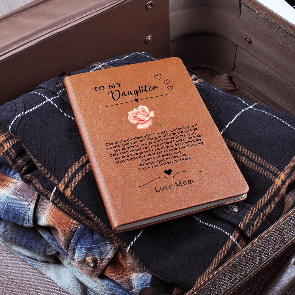 To My Daughter Personalized Journal, Custom Journal, Gift for Daughter, Gift From Mom, Gift from Dad, Birthday Gift for Daughter