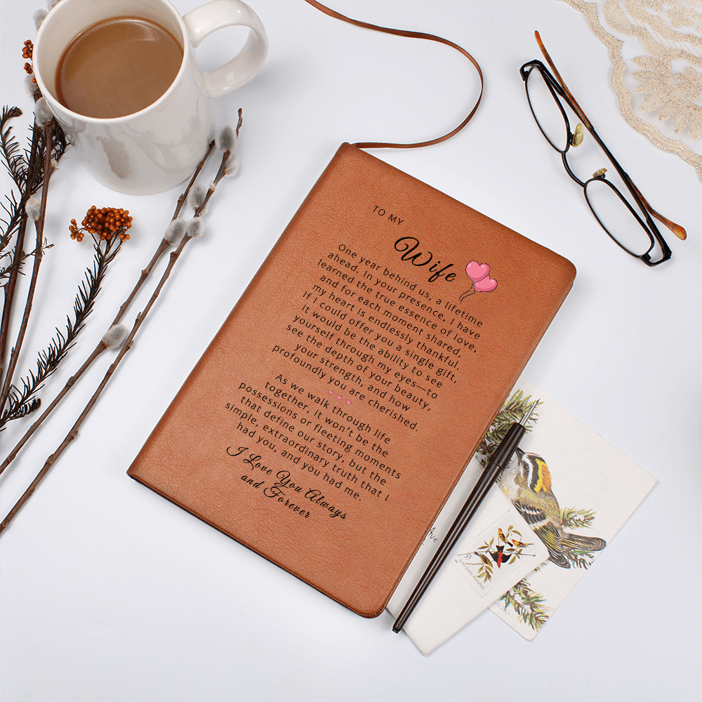 Personalized Wife Journal, Keepsake Journal, Valentine Gift, Birthday Gift, Anniversary Gift, Gift for her, Gifts for Wife