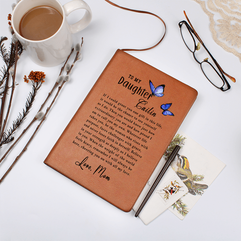 To My Daughter Personalized Journal, Custom Name Journal,  Gift for Daughter, Daughter Birthday Gift, Keepsake Journal, Gift from dad