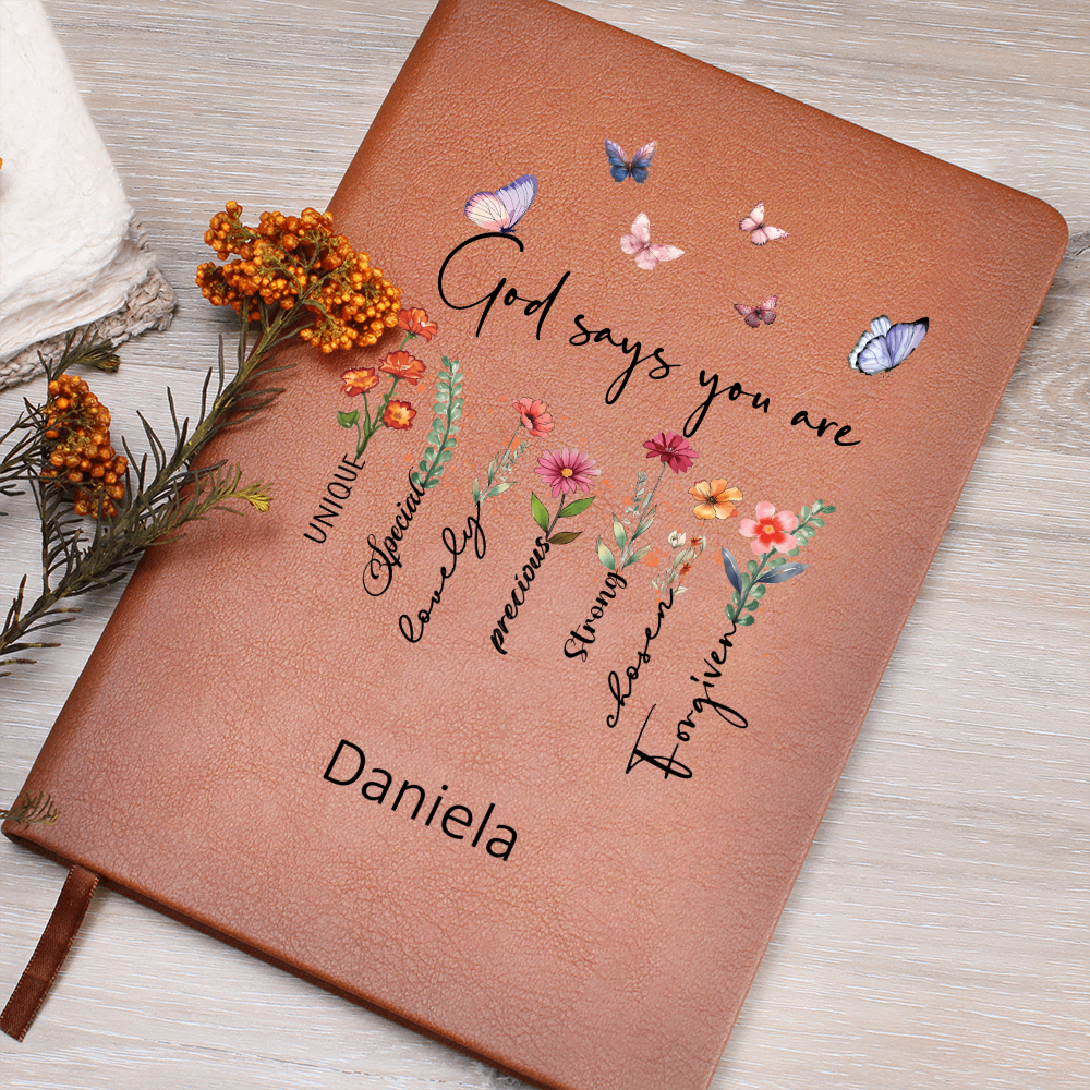 God Says You Are Personalized Prayer Journal For Women