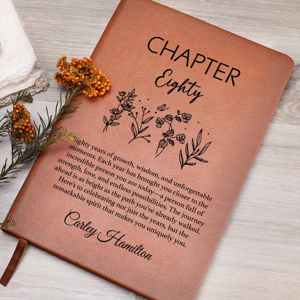 ANY AGE YOU need! Chapter Eighty Personalized Name and Age Journal,