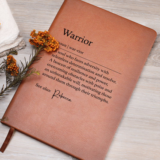 Personalized Warrior notebook