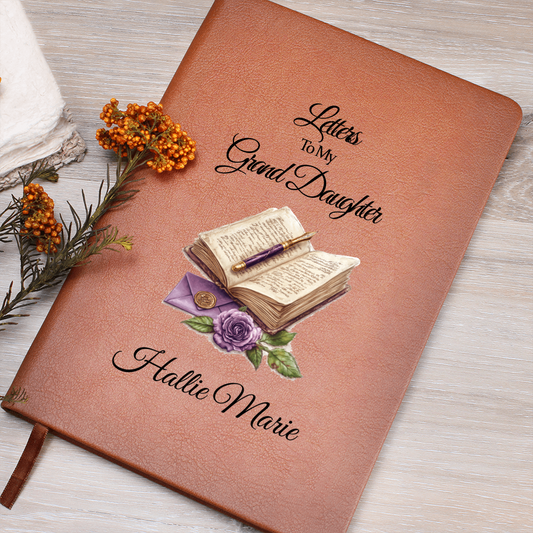 To My Granddaughter Personalized Journal, Granddaughter gifts from Grandma, Unique Christmas gift for granddaughter| Gift from Nana