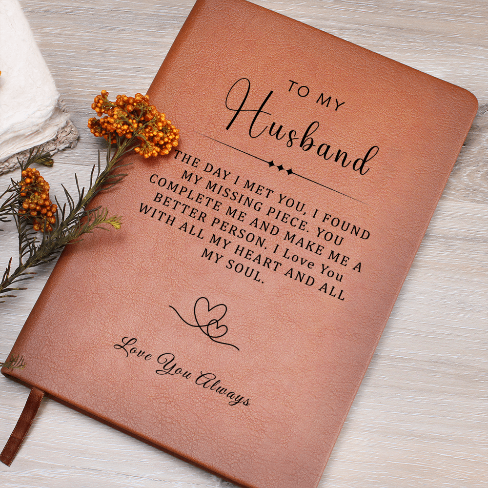 To My Husband Custom Journal, Birthday Gift for Husband, 1 st Anniversary Gift, Valentine Day Gift, Gift Idea