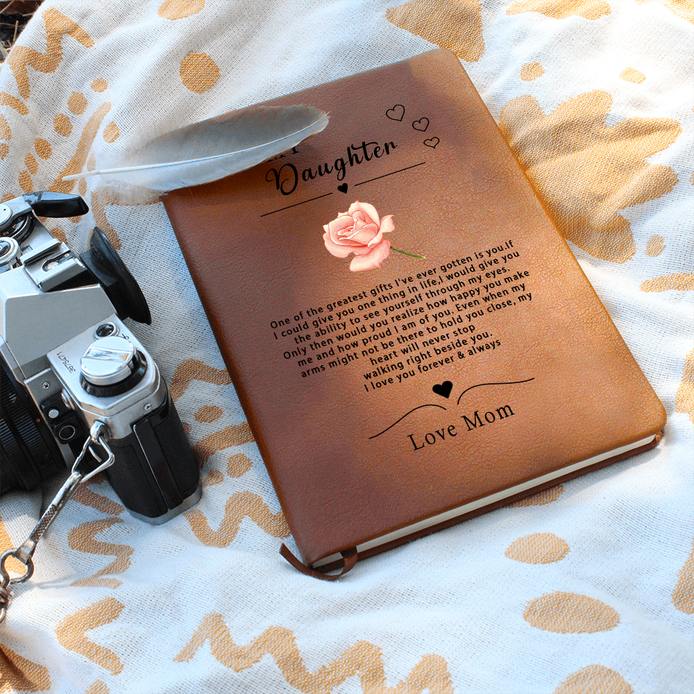 To My Daughter Personalized Journal, Custom Journal, Gift for Daughter, Gift From Mom, Gift from Dad, Birthday Gift for Daughter
