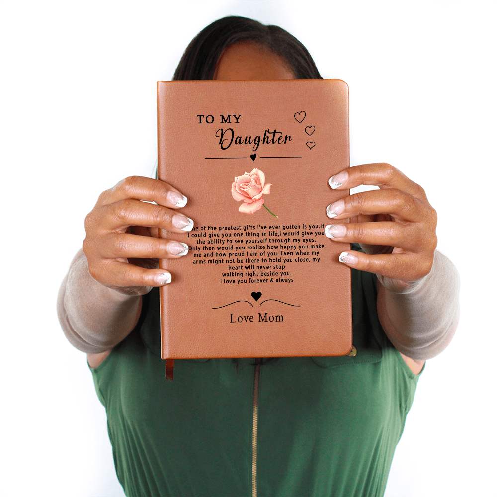 To My Daughter Personalized Journal, Custom Journal, Gift for Daughter, Gift From Mom, Gift from Dad, Birthday Gift for Daughter