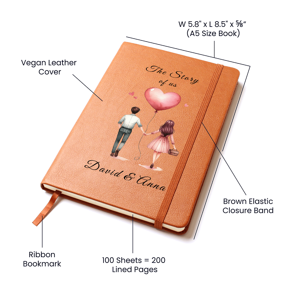 The Story of Us Journal for Couple, Notebook for Couple, Gift for Wife, Gift for Husband, Gift for Couple, 1st, 2nd Anniversary Gift