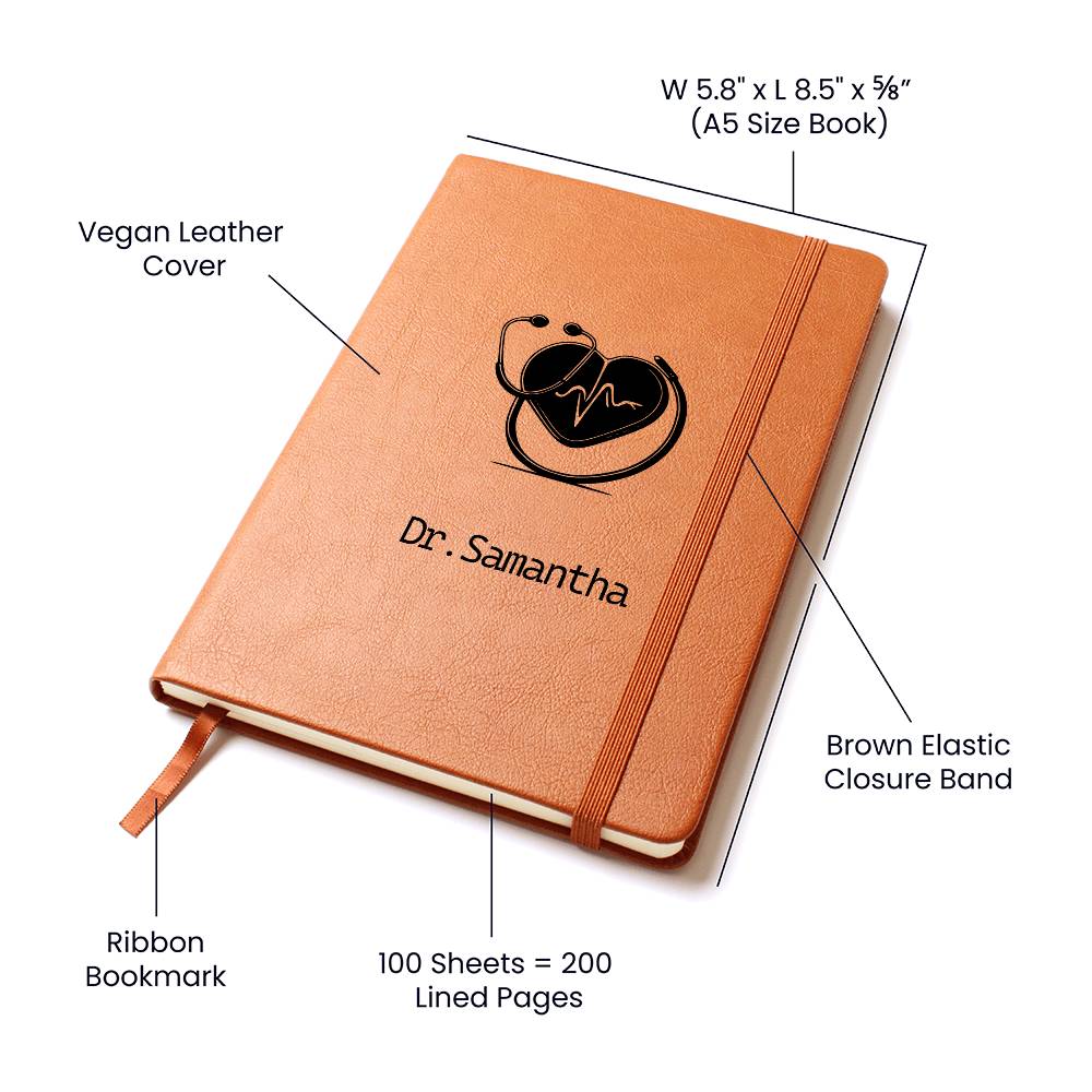 Personalized Journal For Doctor/ Nurse, Medical Student Gift, Future Doctor Gift|Doctor Graduation Gift, Female Doctor, Nurse Graduate gift