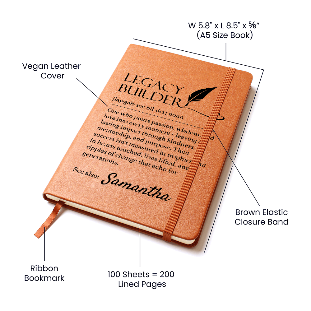 Legacy Builder Journal, Goal-Setting Notebook, Motivational, Gift for Entrepreneurs-Leaders, Personal Growth Planner, Self-Improvement 2025