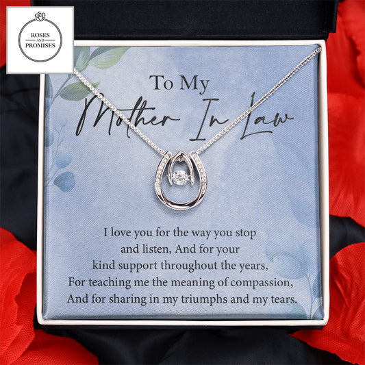To My Mother in Law Lucky in Love Pendant Necklace