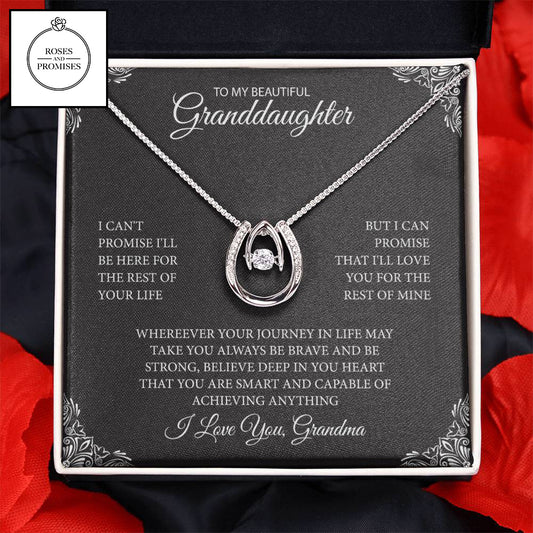 To My Beautiful Granddaughter Lucky in Love Necklace