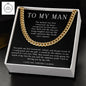 To My Man Cuban Link Chain
