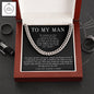 To My Man Cuban Link Chain