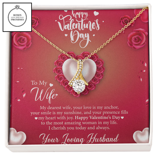 To My Wife on Valentine's Day, Gift to My Wife, Gift to My Valentine, Necklace Gift for My Wife, Valentine's Gift Idea, Gift for Her