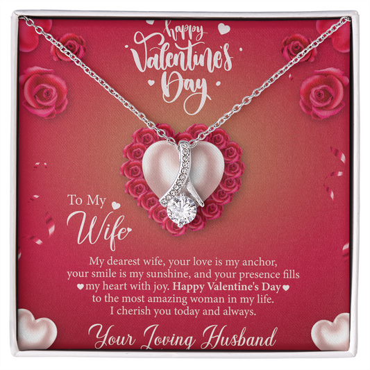 To My Wife on Valentine's Day, Gift to My Wife, Gift to My Valentine, Necklace Gift for My Wife, Valentine's Gift Idea, Gift for Her