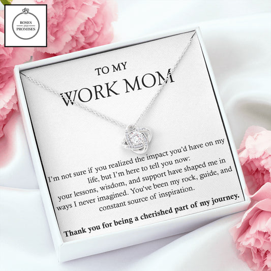 Work Mom Love Knot Necklace