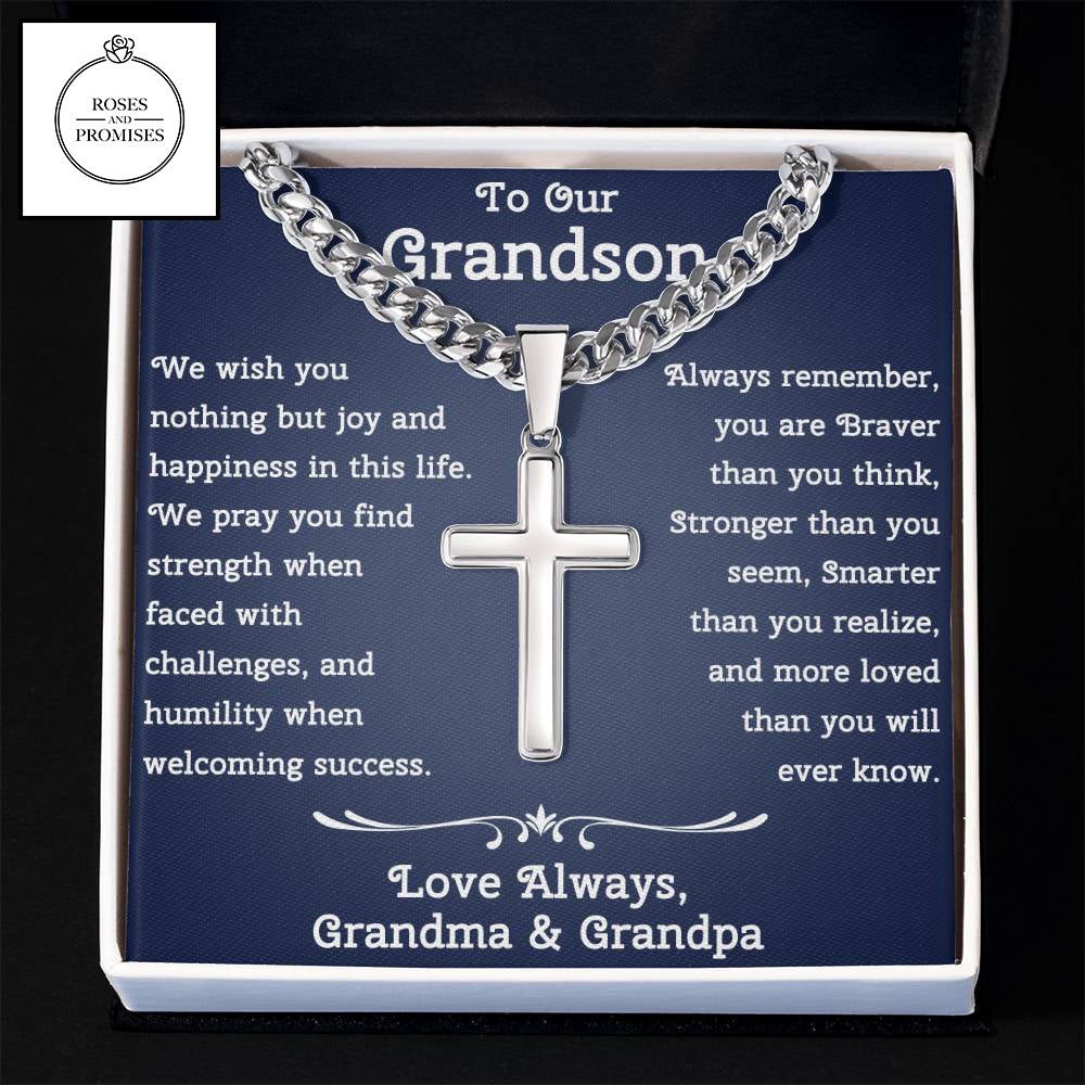 To Our Grandson Gift From Grandparents | Gift From Grandma and Grandpa | Birthday Gift For Grandson | Christmas Gift For Grandson