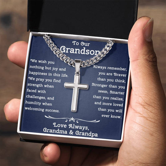 To Our Grandson Gift From Grandparents | Gift From Grandma and Grandpa | Birthday Gift For Grandson | Christmas Gift For Grandson