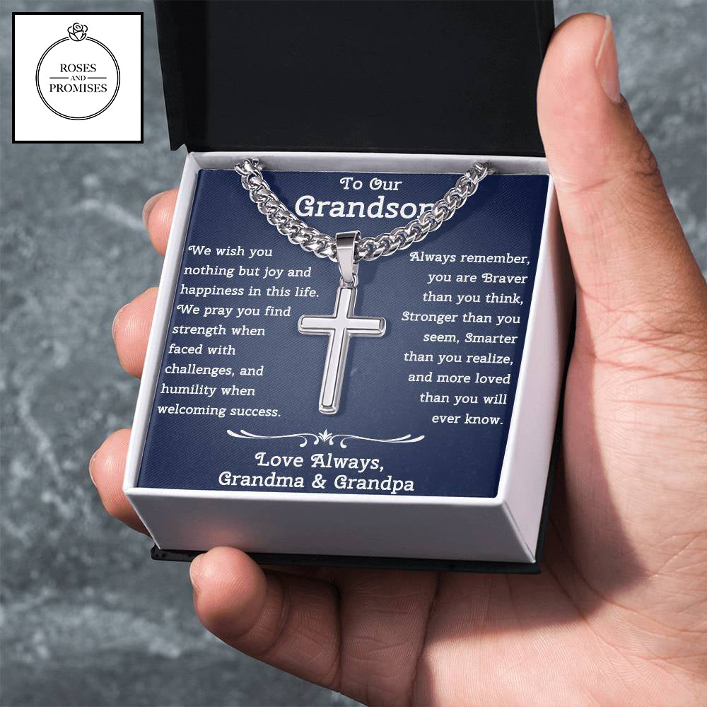 To Our Grandson Gift From Grandparents | Gift From Grandma and Grandpa | Birthday Gift For Grandson | Christmas Gift For Grandson