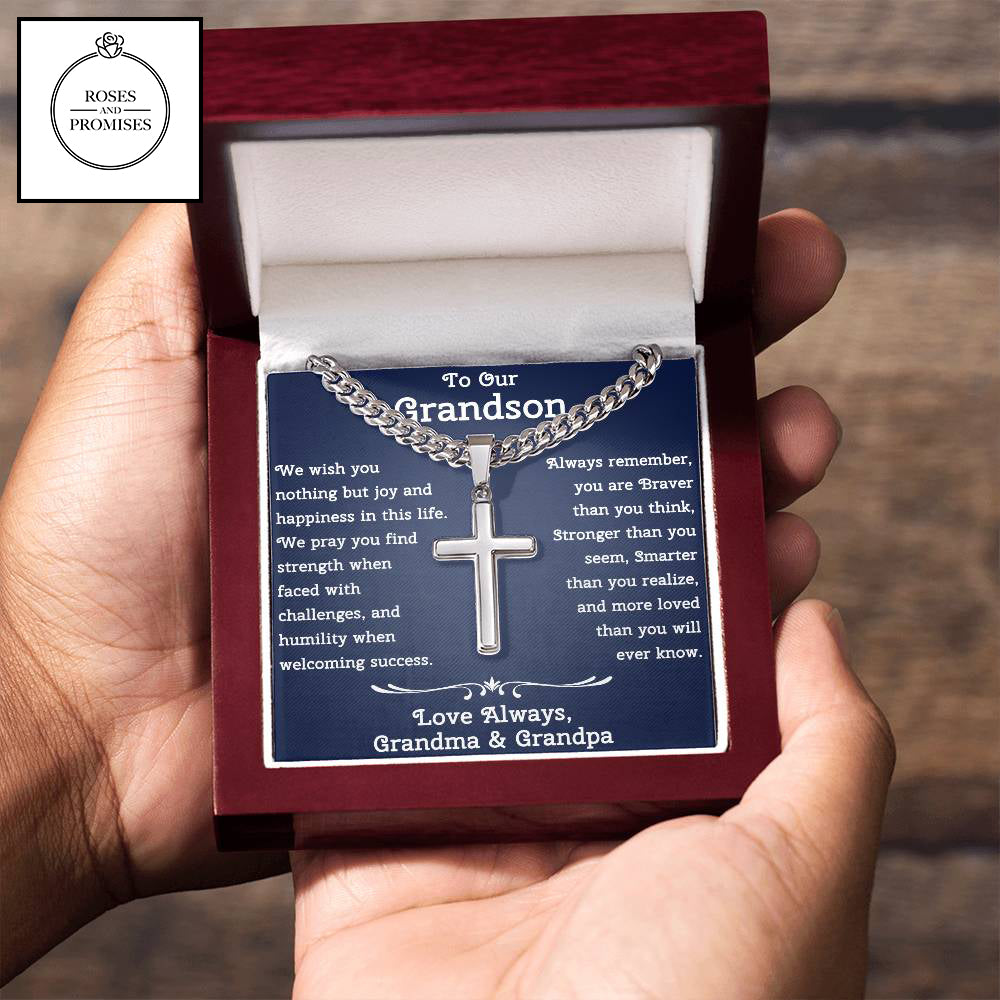 To Our Grandson Gift From Grandparents | Gift From Grandma and Grandpa | Birthday Gift For Grandson | Christmas Gift For Grandson