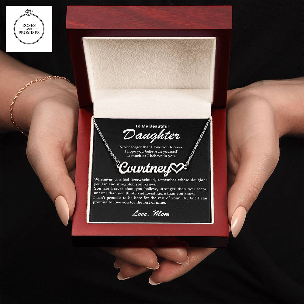 To My Beautiful Daughter Personalised Style Necklace