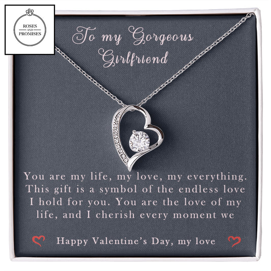 To My Gorgeous Girlfriend Necklace and Pendant Gift, Gift For My girlfriend, For my Valentine, Valentine Day gift, Valentine Gift Idea, Gift for Her