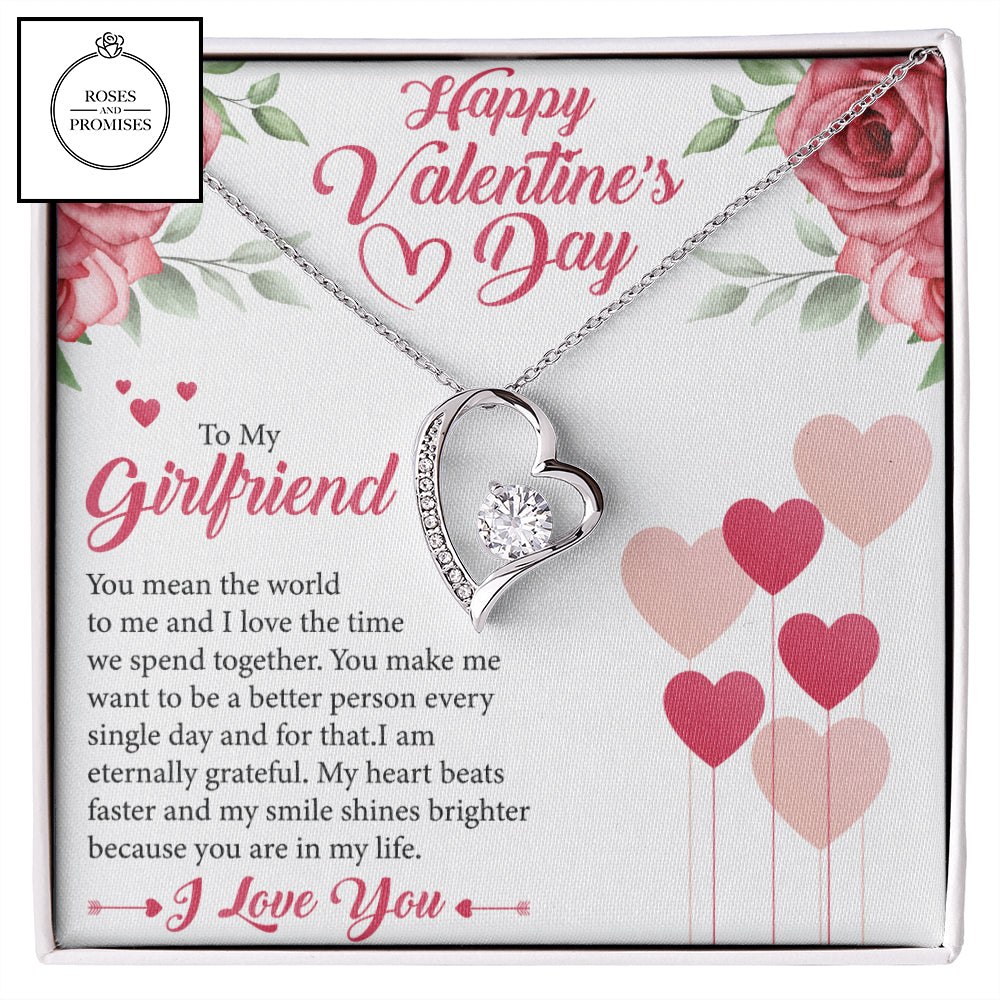 To My Girlfriend Forever Love Necklace, Gifts for my Girlfriend, Valentine Gift to my Girlfriend, Anniversary Gift, Gift for Her, Gift Idea