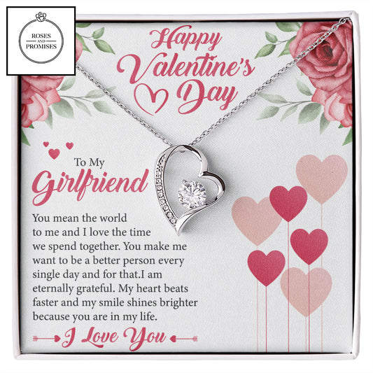 To My Girlfriend Forever Love Necklace, Gifts for my Girlfriend, Valentine Gift to my Girlfriend, Anniversary Gift, Gift for Her, Gift Idea