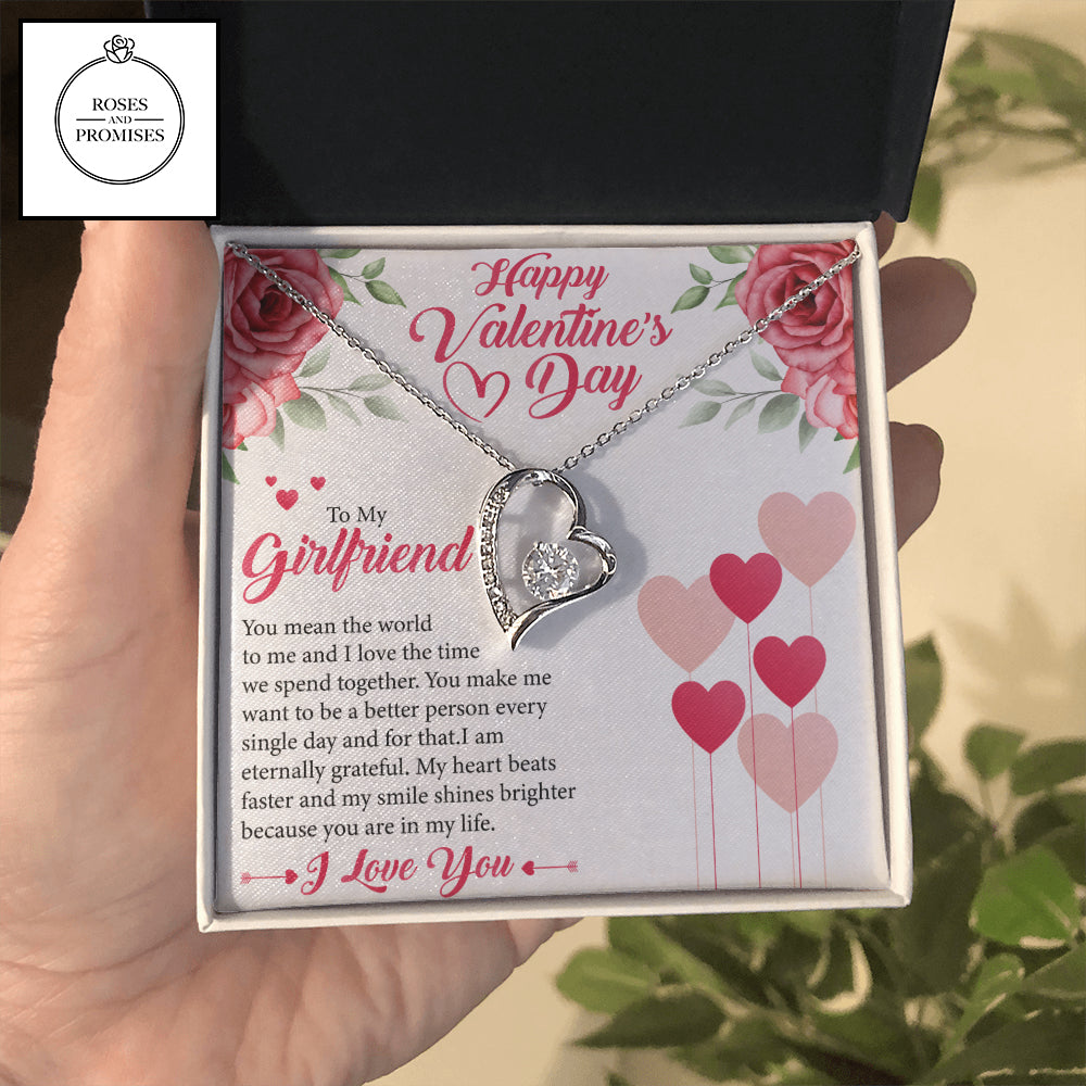 To My Girlfriend Forever Love Necklace, Gifts for my Girlfriend, Valentine Gift to my Girlfriend, Anniversary Gift, Gift for Her, Gift Idea